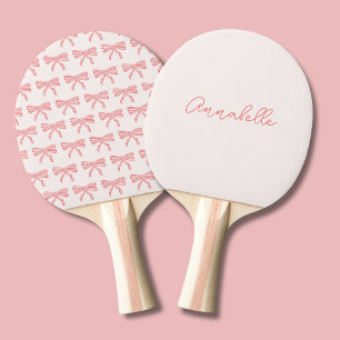 Söt rosa strimlad buske namn pingisracket