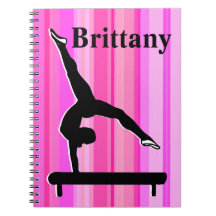 SÖT ROSA STRIPED GYMNASTICS JOURNAL