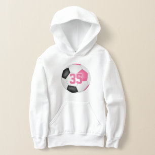Söt rosa, svart flickas jersey-fotboll t shirt