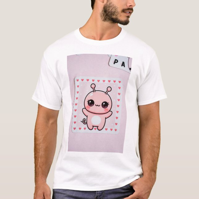 Söt rosa t shirt (Framsida)
