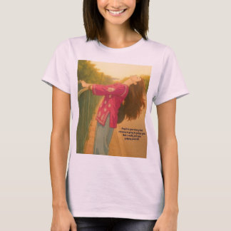 Söt rosa t-shirt för flickor.