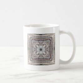 Söt Rosa Tinged Aztec Inspired Mönster Kaffemugg