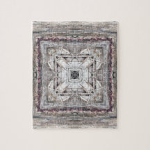 Söt Rosa Tinged Aztec Inspired Mönster