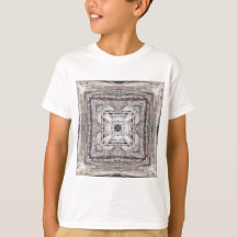 Söt Rosa Tinged Aztec Inspired Mönster