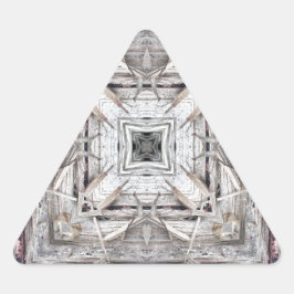 Söt Rosa Tinged Aztec Inspired Mönster Triangelformat Klistermärke