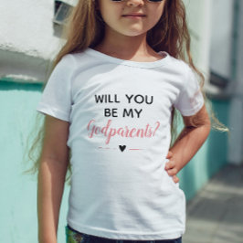 Söt Rosa Tjejklänning Vill Ni Vara Min Fadder T Shirt