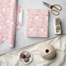 Söt rosa tomte julmönster