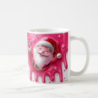 Söt rosa tomte julmugg | Mysig vintermugg Kaffemugg