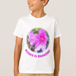 söt rosa trädgårdsblommor, naturen är vacker. t shirt