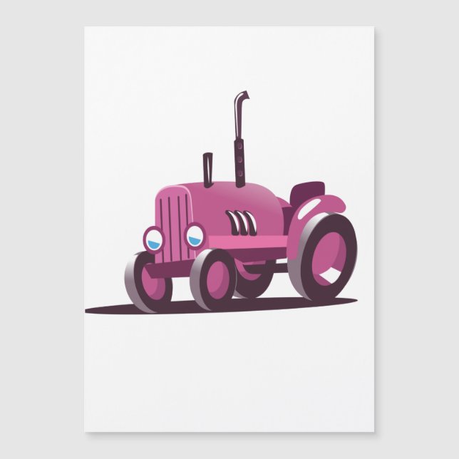 Söt Rosa Traktor (Framsida)