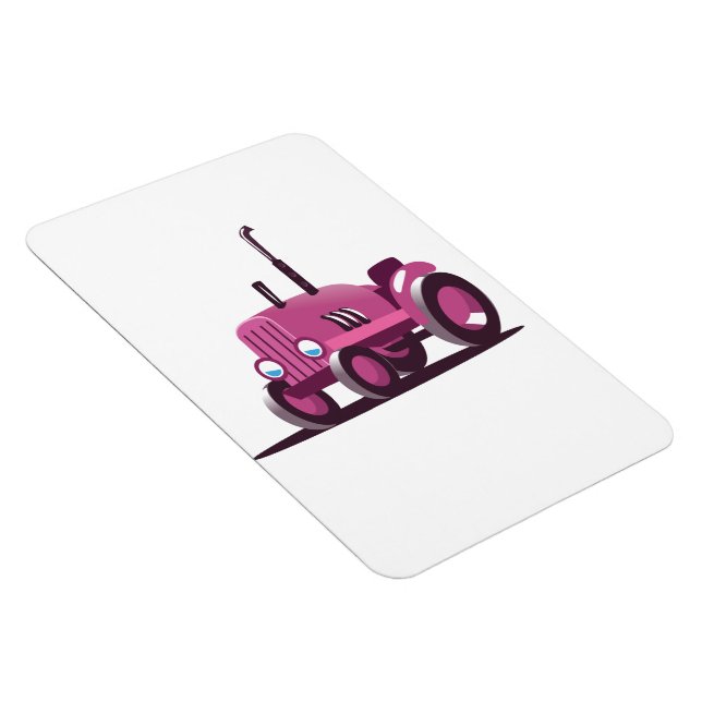 Söt Rosa Traktor Magnet (Högersidan)
