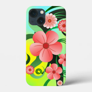 Söt Rosa Tropical Hibiscus Blommigt Dekoration