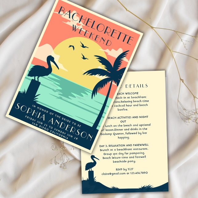 Söt Rosa Tropisk Sjungningshelg Party Inbjudningar (Skapare uppladdad)