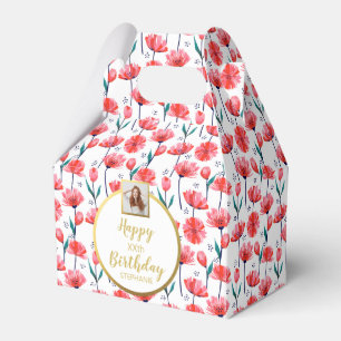 Söt Rosa Tulips, Lägg till bild, Grattis på fö Presentaskar
