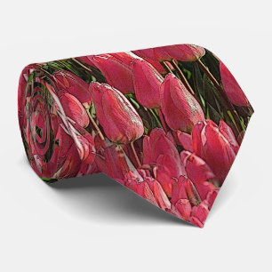 Söt Rosa Tulips Slips