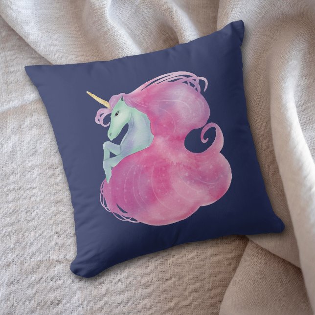Söt Rosa Unicorn Kudde (Skapare uppladdad)