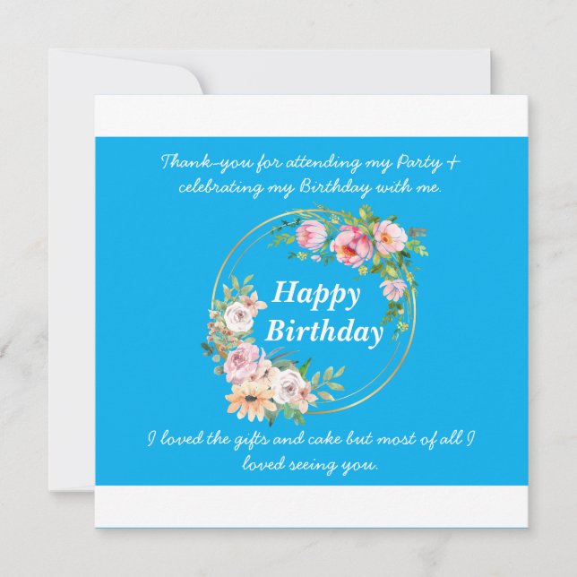 Söt Rosa Utandning Utandningsluft Tack, kort (Framsida)