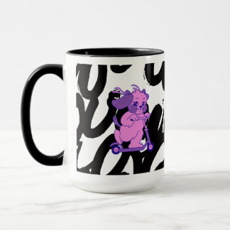 Söt Rosa Valp Mugg – Bedårande Kawaii Hund Design