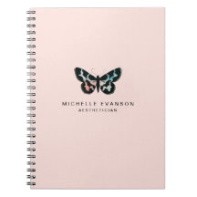 Söt Rosa Vattenfärgsfjäril-Logotyp