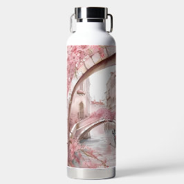 SÖT ROSA VATTENFÄRGSPANAL MED BLOMMAR