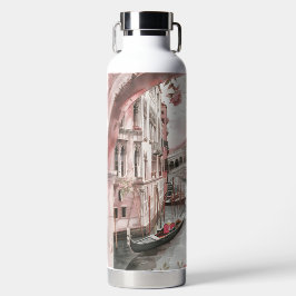 SÖT ROSA VATTENFÄRGSPANAL MED BLOMMAR