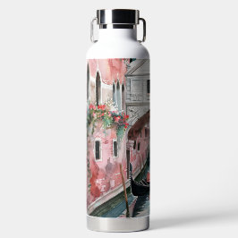 SÖT ROSA VATTENFÄRGSPANAL MED BLOMMAR