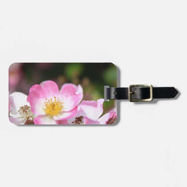 söt rosa vild ro blommor för dam bagagebricka (Horisontell Framsida)