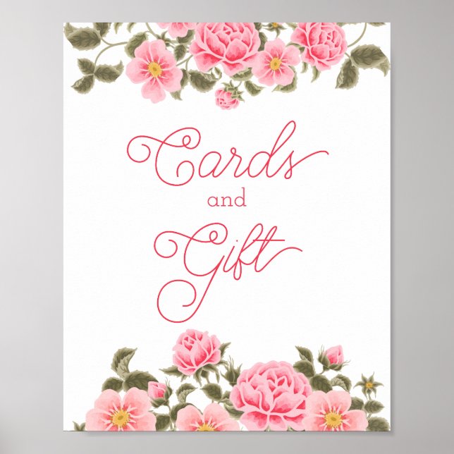 SÖT ROSA VILD RO MÖHIPPA CARDS & GIFT POSTER (Framsidan)