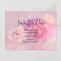 Söt Rosa & vita nejlikor Spara datum