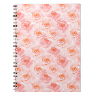 Söt  Rosa Watercolor Ro Anteckningsbok