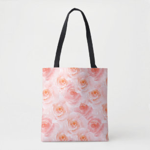 Söt Rosa Watercolor Ro Tygkasse