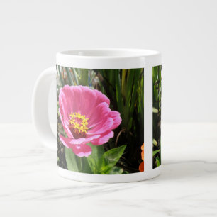 Söt Rosa Zinnia Mugg Jumbo Mugg