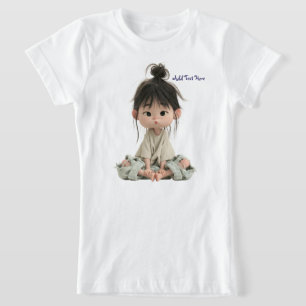 Söt Röshårig Anime Tjej T-Shirt
