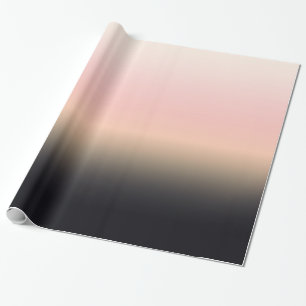 Söt rostad svart till den rosa lutningen Ombre Presentpapper
