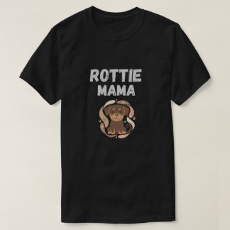 Söt Rottweiler-design för Rottie-mamma T Shirt