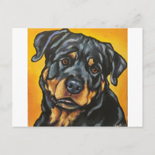 Söt Rottweiler Vykort