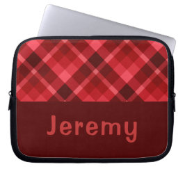 Söt Ruby Red Play Monogram Laptop sleeve