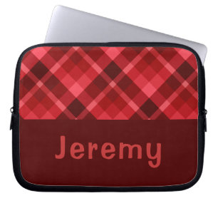 Söt Ruby Red Play Monogram Laptop sleeve