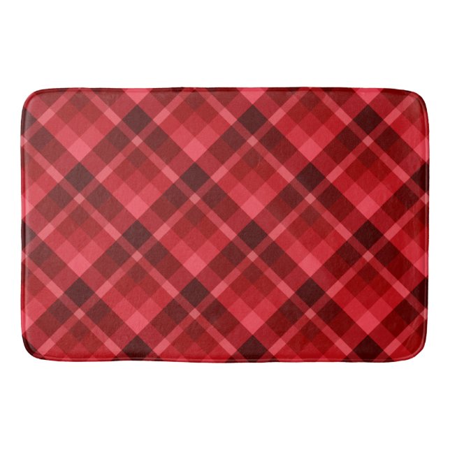 Söt Ruby Red Play Mönster Large Bath Mat Badrumsmatta (Framsidan)