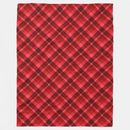 Söt Ruby Red Play Mönster Large Fleece Blanket