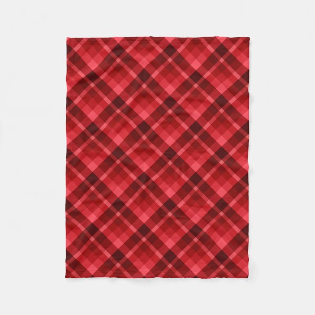 Söt Ruby Red Play Mönster Small Fleece Blanket (Framsidan)
