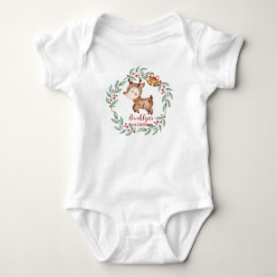 Söt Rudolph med röda näsan ren Jul Födelsedag T Shirt