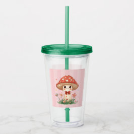 Söt Rumskompis Akryl Tumbler Take Away Mugg