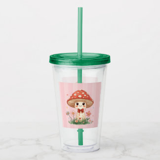 Söt Rumskompis Akryl Tumbler Take Away Mugg