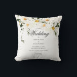 Söt Rustic White Daisys Modern Bröllop Kudde<br><div class="desc">Den här vackra bröllopskudden i färsk Daisy börjar med en vattenfärgad bukett av söta daisy. Det är perfekt för den speciella keepépresenten bröllop. Enkel,  elegant och färsk. Mr. Och mrs Script på motsatt sida. Matchande bröllopsinbjudan finns tillgänglig. 100 % kundtillfredsställelse med "Zazzle"</div>