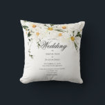 Söt Rustic White Daisys Modern Bröllop Kudde<br><div class="desc">Den här vackra bröllopskudden i färsk Daisy börjar med en vattenfärgad bukett av söta daisy. Det är perfekt för den speciella keepépresenten bröllop. Enkel,  elegant och färsk. Mr. Och mrs Script på motsatt sida. Matchande bröllopsinbjudan finns tillgänglig. 100 % kundtillfredsställelse med "Zazzle"</div>