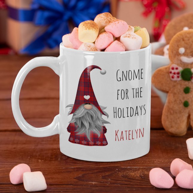 Söt rustik personlig jul tomte alv mugg (Skapare uppladdad)