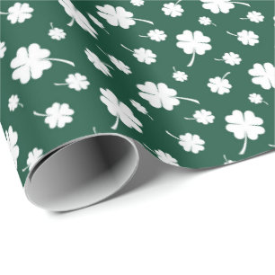 Söt rutig klöver-mönster Saint Patrick's Day Presentpapper