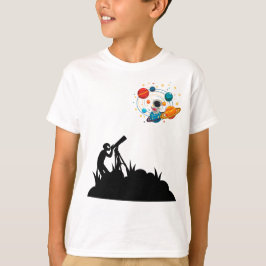 Söt rymd-barn t-shirt
