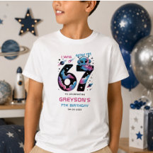 Söt rymden 7-årsdag | Sex och sju år gammal